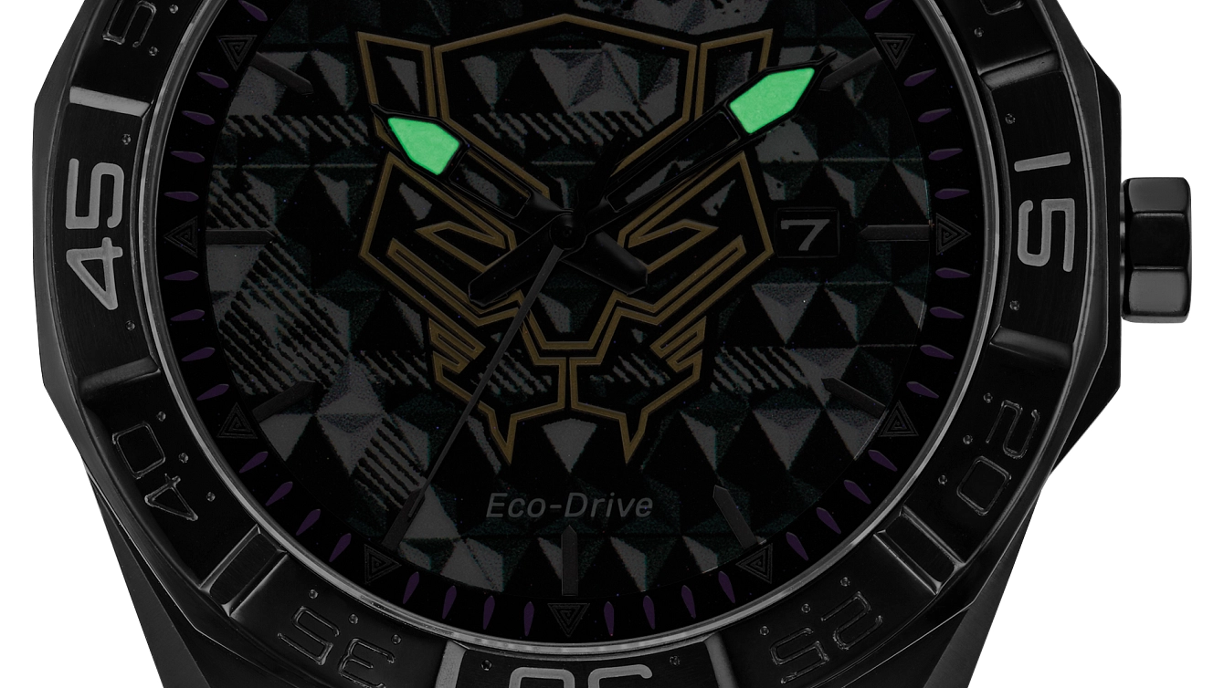 Black Panther 60th Anniversary Black Dial Silicone Strap AW1858 Black Panther 60th Anniversary Black Dial Silicone Strap AW1858